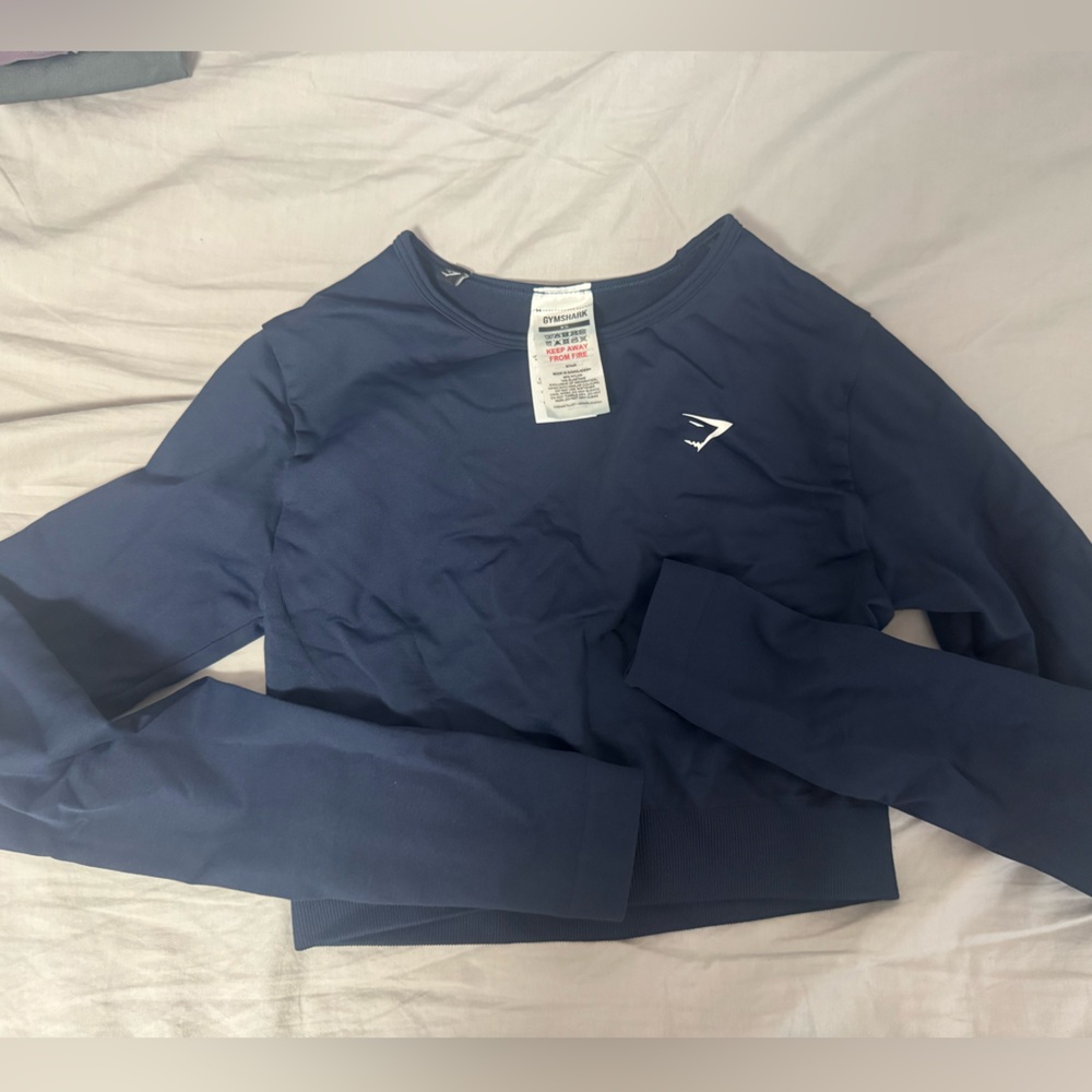 Gymshark Everyday Navy Blue Long Sleeve Shirt
